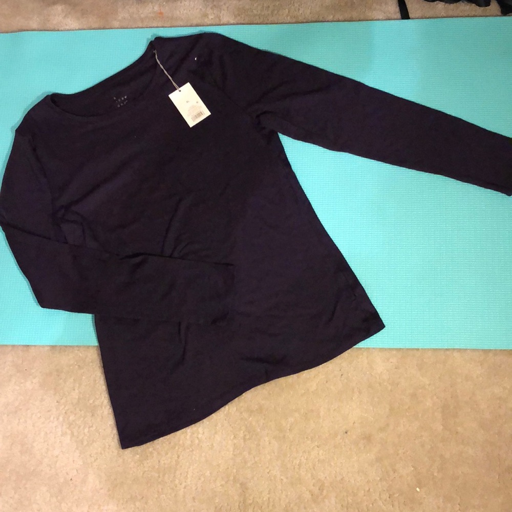 Long sleeve purple t-shirt